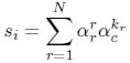 [top-N ranking agreement score formula]